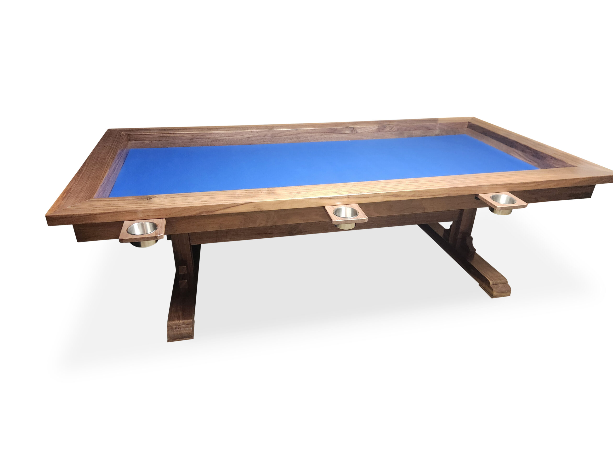 Black Walnut Board Game Table | Western Pride Woodworks - Custom Woodworking & Custom Furniture - Solid Wood Dining Tables Custom Canadian hardwood board game table built by Western Pride Woodworks