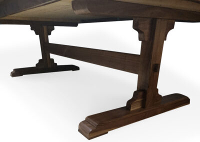 Custom Black Walnut Trestle Base Western Pride Woodworks