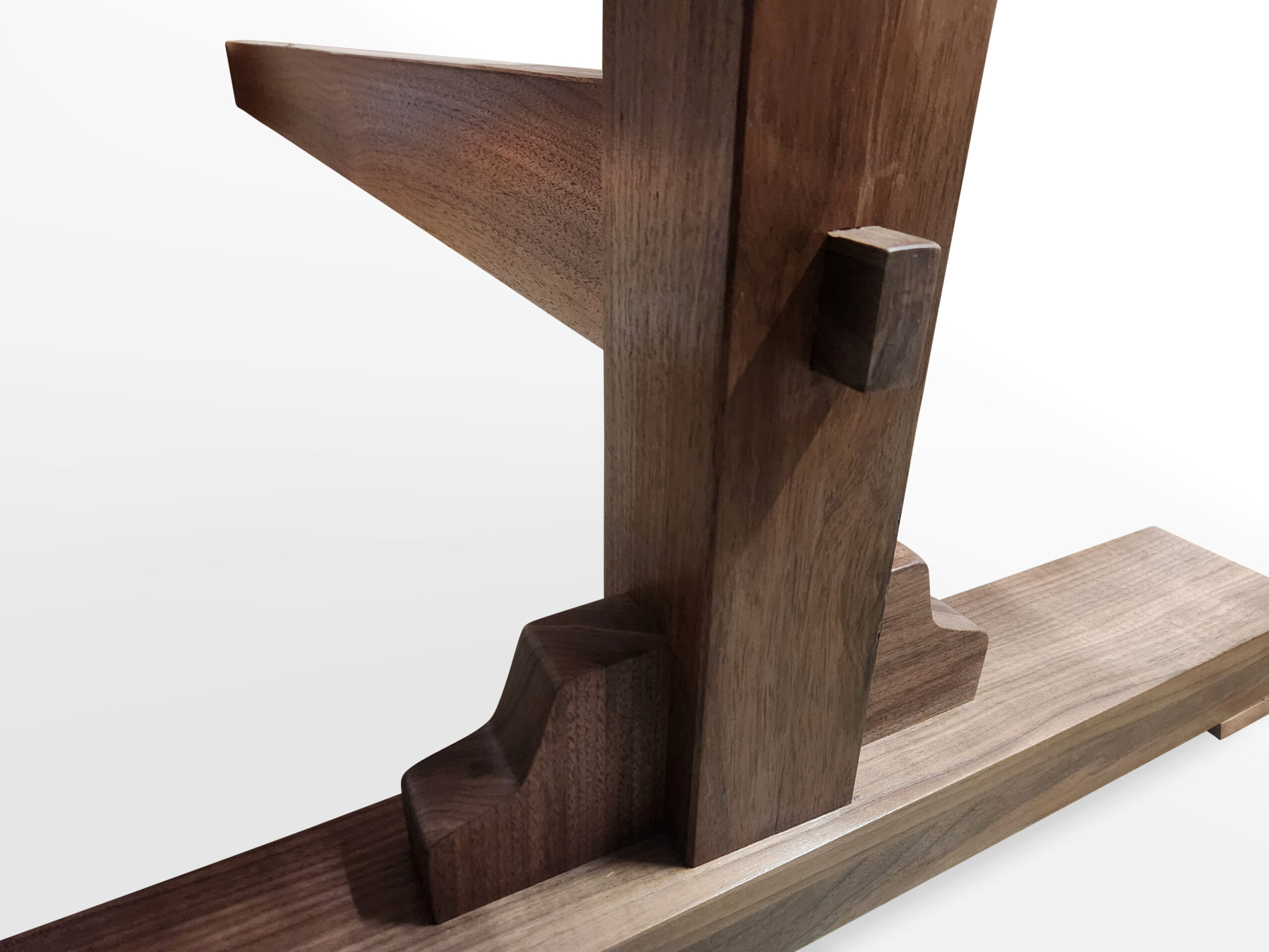Black Walnut Board Game Table Wood Grain - Custom Woodworking & Custom Furniture - Solid Wood Dining Tables Black walnut wood grain used in a custom board game table handcrafted in Canada